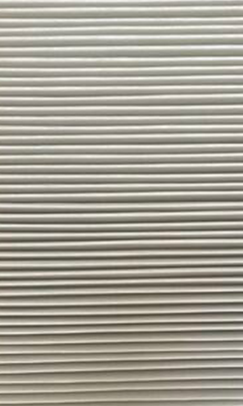 application filtre plissé